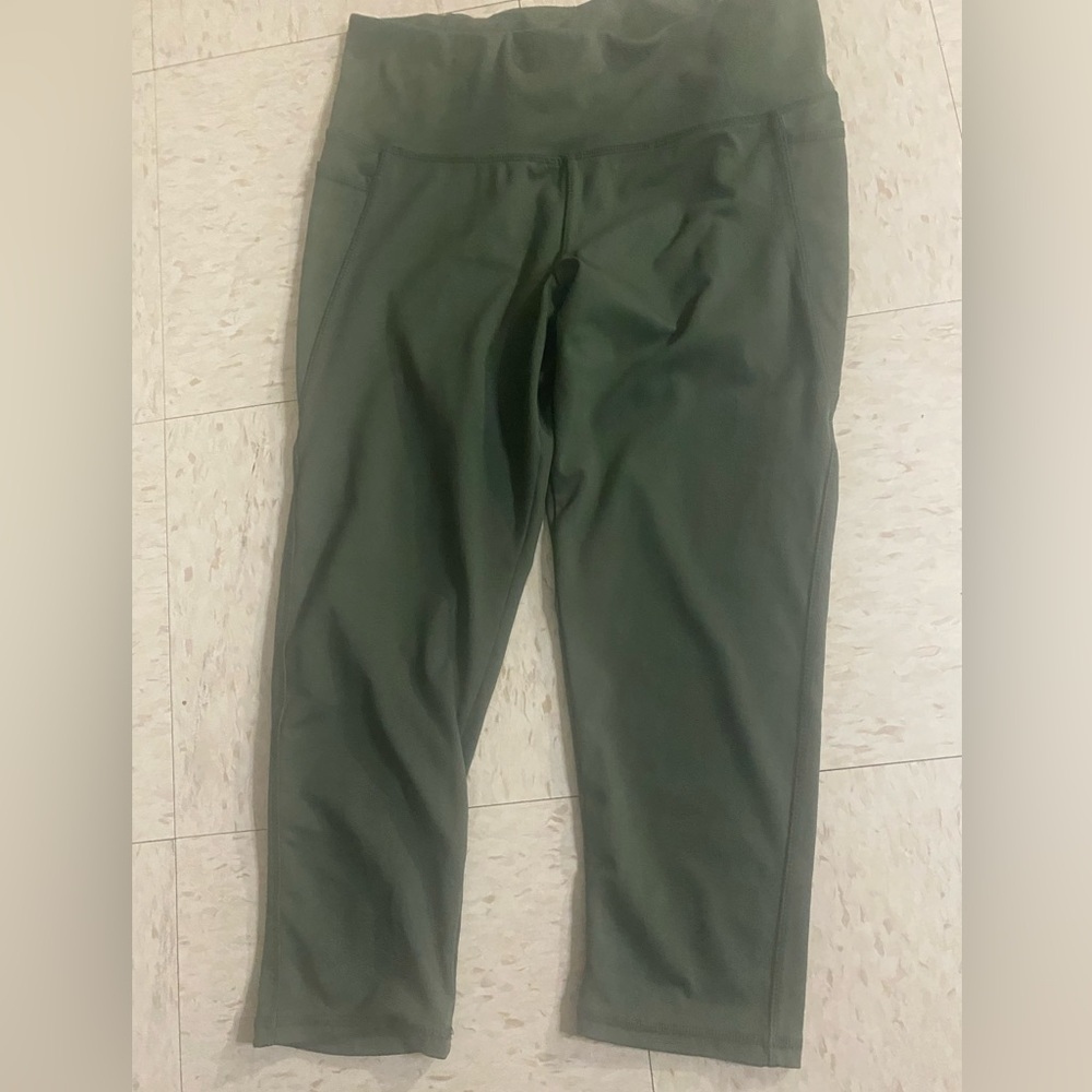 Large green work out pants